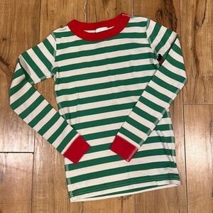 Hanna Andersson Long Sleeve Striped Pajama Top boys size 8